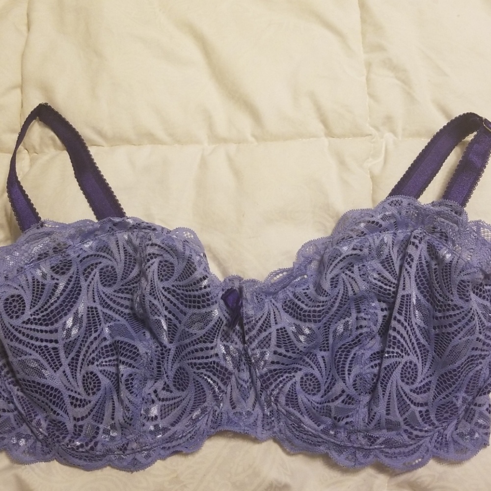 Adore Me Purple Lace Bra 38G